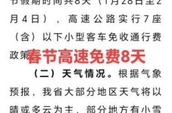 春节高速路免费时间规定2021最新一，2021年春节高速路免费时间规定
