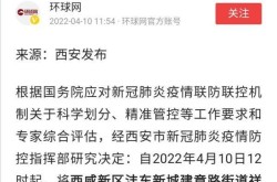 西安新增4个中风险地区，西安中风险地区
