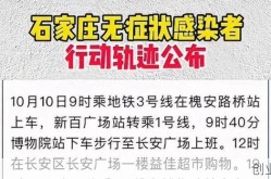 石家庄新增30例本土无症状（石家庄最新一例轨迹）