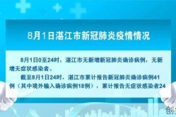 湛江昨日新增2例本土确诊病例，湛江疫情最新消息今天新增病例