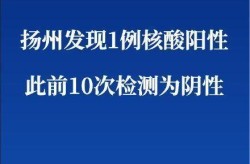 扬州现1例阳性:10次检测阴性，扬州1例阳性人员前1