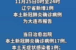 辽宁新增1例本土确诊 在大连（31省市新增本土病例最新消息）