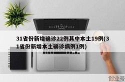 31省区市新增61例本土确诊病例,其中广东22例，31省区市新增20例确诊病例