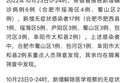 安徽新增无症状感染者5例，安徽新增无症状感染者