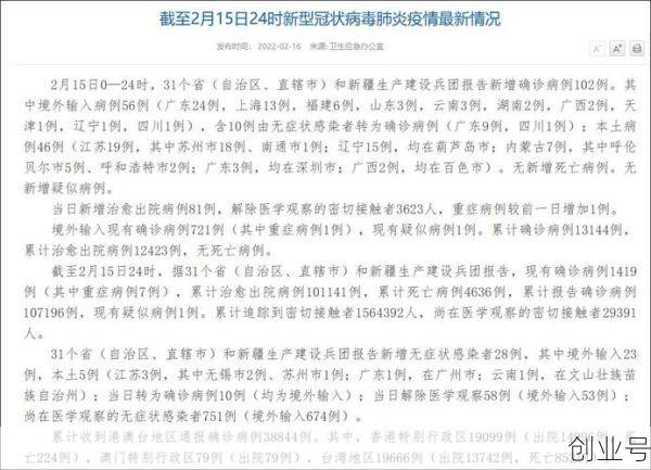 已有23个省份报告境外输入病例（各省境外输入病例统计）