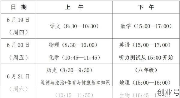 2024年中考时间是几月几号（漳州中考2025时间）