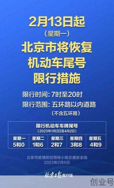 北京限行最新通知今天(北京最新限号通知)