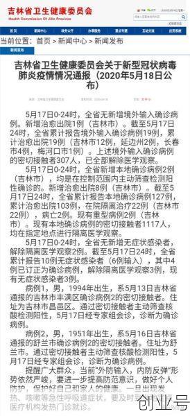 吉林新增死亡病例2例详情,20日新增病例