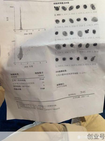 少量dna倍体异常1 2个,可见少量dna倍体异常细胞1-2个