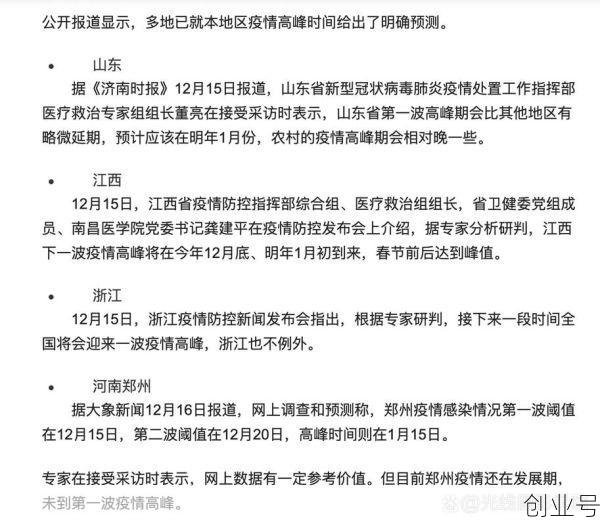 山东疫情高峰时间表最新，山东疫情最新消息今天详情