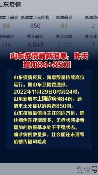 昨天山东新增疫情最新情况，昨日山东疫情最新消息