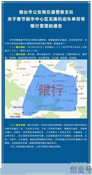 烟台限行最新规定2021，烟台市机动车限行最新规定