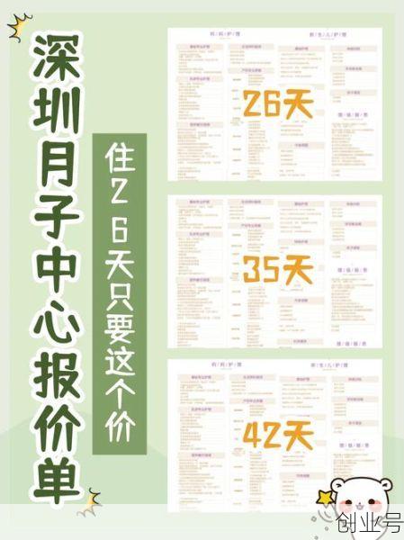 深圳月子中心一个月多少钱，深圳月子中心价格一览表