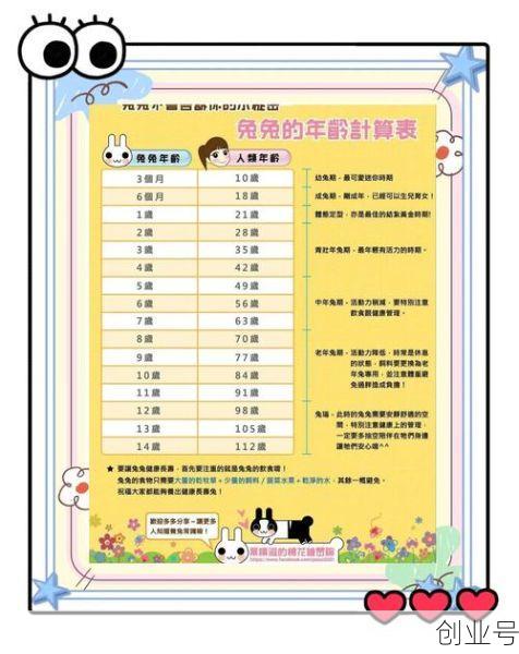 2023年属兔的多大，兔子年龄对照表2023