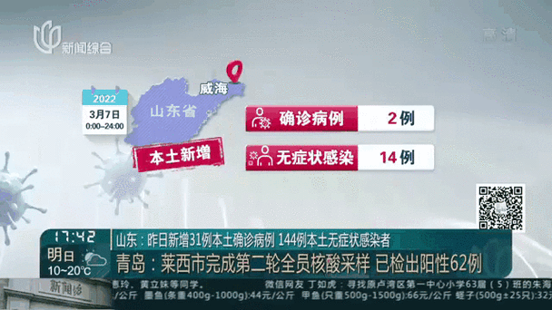 青岛即墨区发现1例无症状,山东青岛发现1例无症状感染者