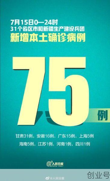 31省新增本土75例,6省新增本土30例