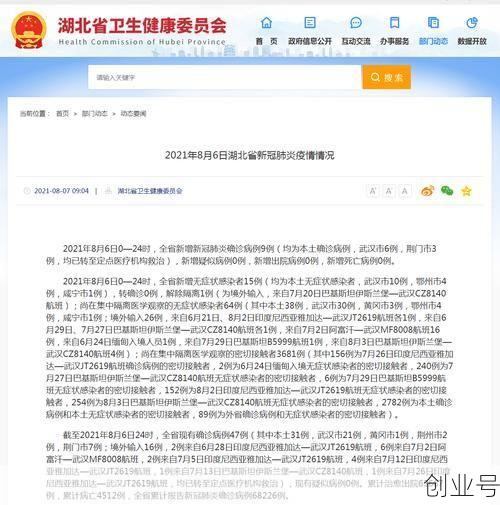 湖北新增本土确诊6例 均在武汉，湖北新增本土确诊病例